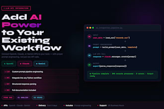 integrate openai or claude API into your python app or workflow
