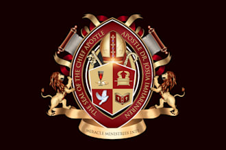 create a unique church and bishop seal logo