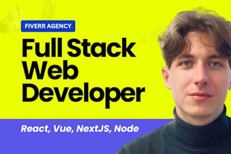 be your software developer and web app front end saas developer react next js