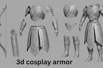 3d cosplay creation anime wearable cosplay print and paint helmet armor