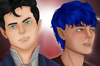 create an illustration for ocs and character design