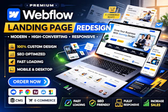 webflow landing page redesign webflow landing page modern landing page website