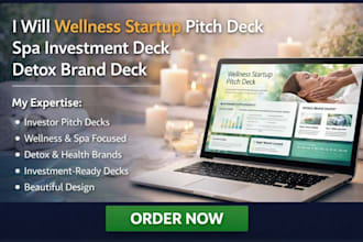 create wellness startup pitch deck spa investment deck deck detox brand deck