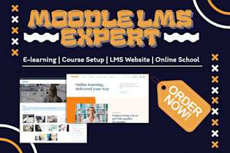 develop moodle lms website, elearning platform, moodle course setup,installation