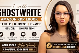 ghostwrite amazon KDP ebook self help business finance memoir nonfiction ebook