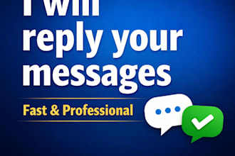 reply to your instagram and whatsapp messages professionally