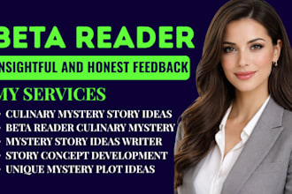 provide unique and engaging culinary mystery story ideas
