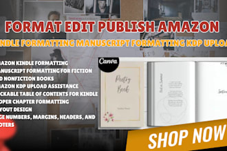 format edit publish amazon kindle formatting manuscript formatting kdp upload