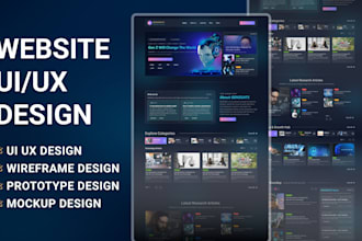 do landing page or website UI UX design
