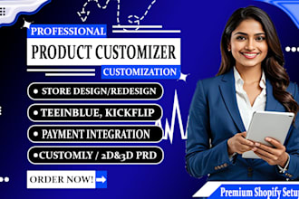 setup shopify product personalizer with kickflip custom product designer on apps
