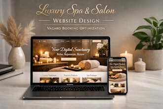 craft luxury spa beauty salon hair website with vagaro booking profit client