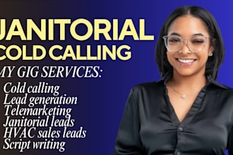 janitorial cold calling commercial cleaning hvac lead generation set appointment