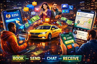 develop taxi booking app, cab booking app, uber clone app, ride sharing app