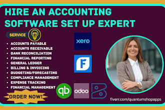 setup crm accounting software xero quickbooks enterprise online zoho freshbooks