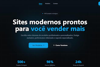 modern website layout, all categories