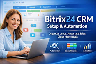 set up bitrix24 crm for real estate lead generation