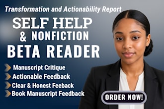 beta read your self help or nonfiction book with actionable feedback