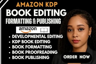 do amazon KDP book editing kindle paperback formatting for KDP book publishing