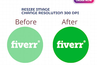 photo logo image upscale cleanup resize dimension resolution