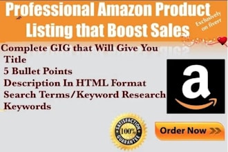 and optimize amazon listing with SEO