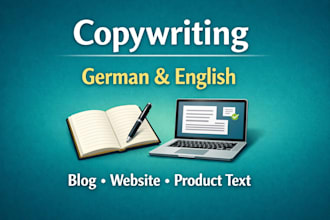 write german or english blog or website content