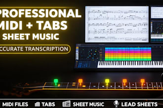 transcribe music audio to sheet music lead sheet music transcription notation