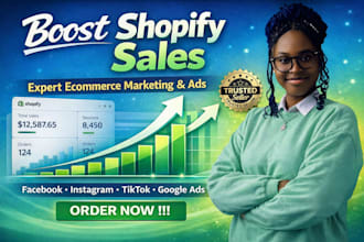 increase shopify sales with expert ecommerce marketing and ad campaigns