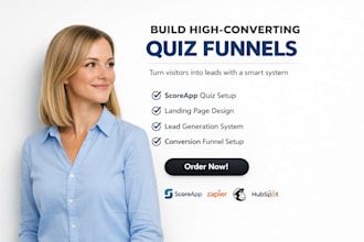 build scoreapp quiz, landing page, assessment scorecard and lead generation
