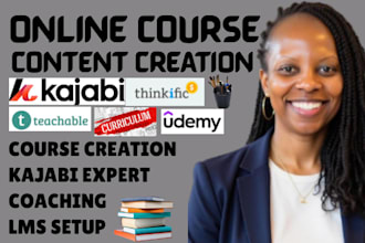 create your kajabi course content and coaching program