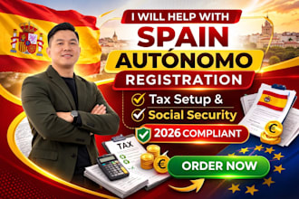 do spain autónomo registration, tax setup and social security 2026 compliant
