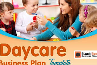 write your personalized child care, adult care, or preschool business plan