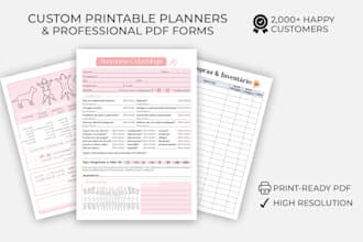 create printable pdfs for your business or personal use