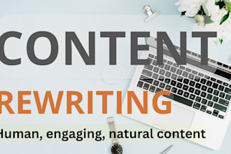 rewrite your content into high converting copy