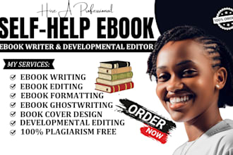 be your self help ebook writer self help writer developmental book editor