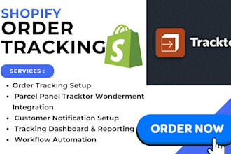 shopify order tracking parcel panel tracktor aftership track123 lookup trackify