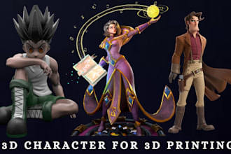 design 3d cute character, mascot, cartoon character for animation, game