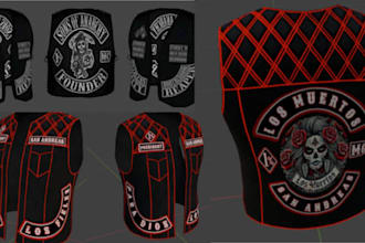 fivem kuttes custom fivem clothing kuttesmc mc vest biker clothing kuttes