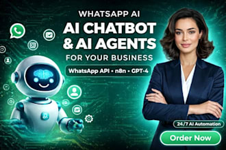 build whatsapp ai chatbot and ai agent with n8n automation and CRM integration