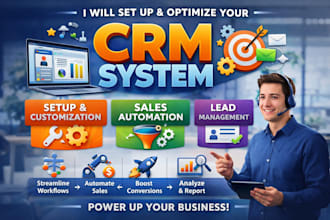 set up gohighlevel CRM and automation for your business