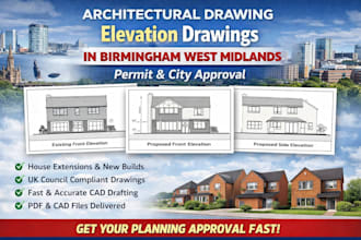architect architectural drawing elevation drawings in birmingham west midlands