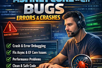 fix aspnet core and csharp bugs errors and crashes