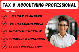 be CPA tax accountant for tax consulting, filing, planning, international tax