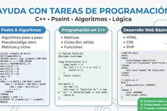 help with tareas de programacion c pseint y algoritmos