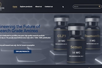 build peptide website, woocommerce peptide, fda compliant peptide website