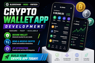 develop blockchain crypto wallet app exchange fintech web3 app