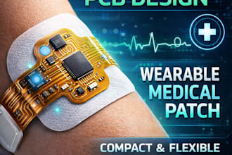 rigid flex pcb wearable layout for medical patches wearable pcb design