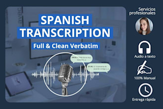provide professional transcriptions in spanish
