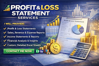 prepare profit and loss, financial statements, and income statement