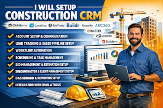 setup clickhome conwize jobtread buildr knowify aec360 bolster cobra buildern
