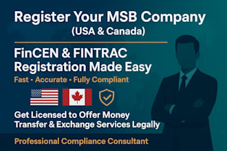 register your msb with fincen and fintrac in USA and canada